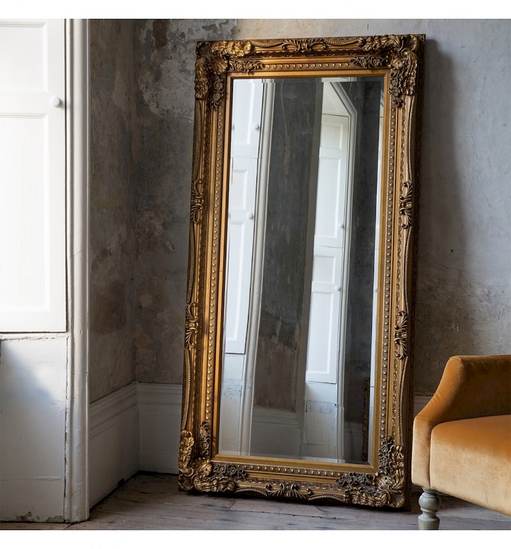 Beauleigh Leaner Mirror, Gold
