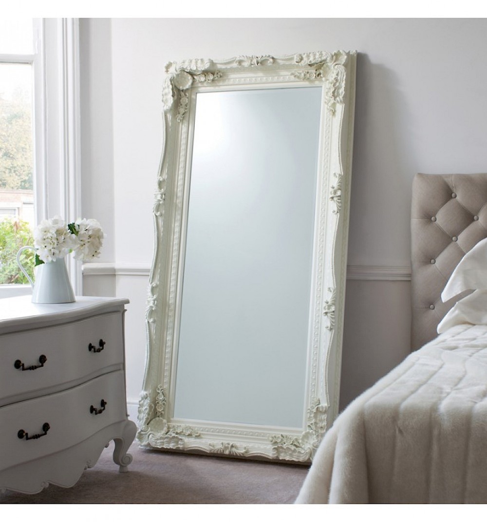Beauleigh Leaner Mirror, Cream
