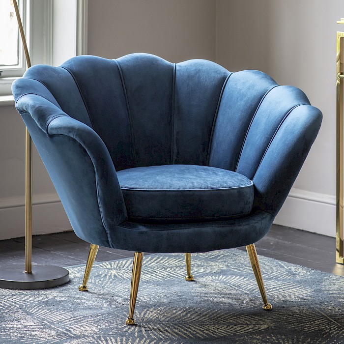 Vincent Armchair, Inky Blue