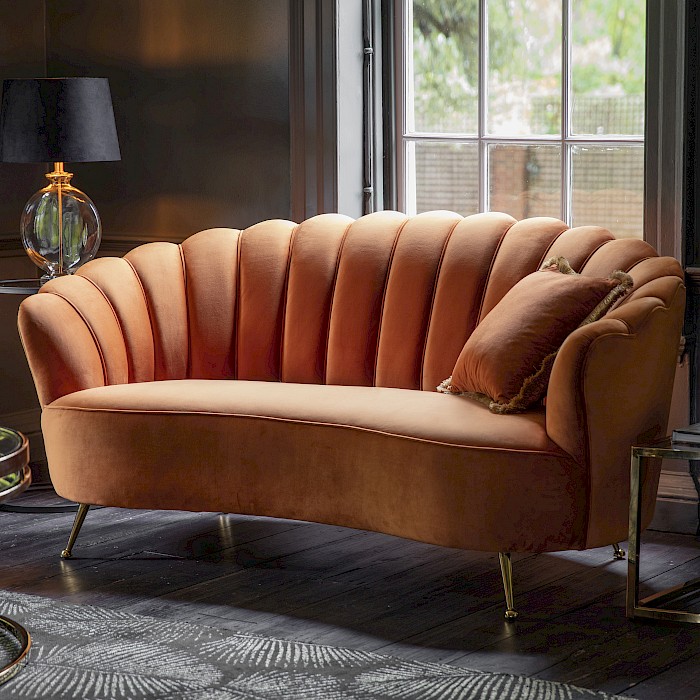 Vincent Sofa, Rusty Orange