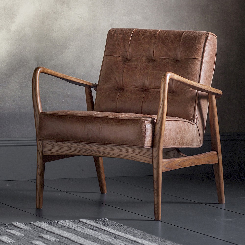 Cannock Armchair, Vintage Leather