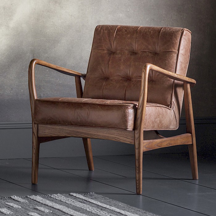 Cannock Armchair, Vintage Leather